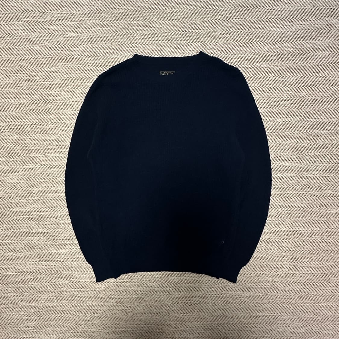 BEAMS PLUS cotton knit navy 상품이미지1