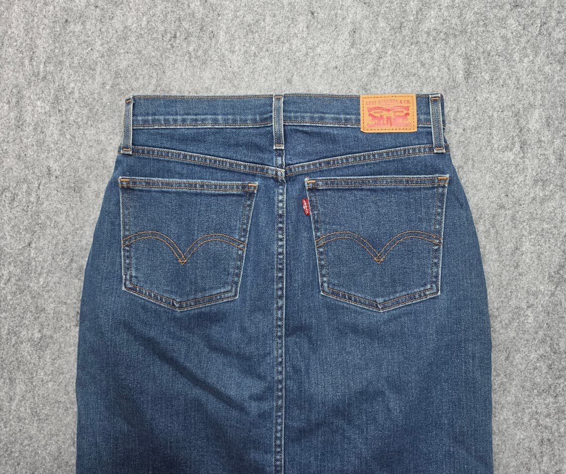 리바이스 프론트 버튼 풀오픈 데님 스커트 청치마 26 상품이미지4