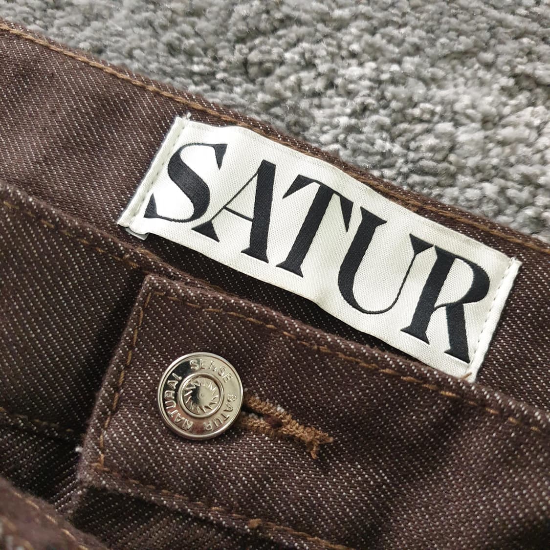 SATUR 코듀로이 벨트 팬츠 상품이미지2