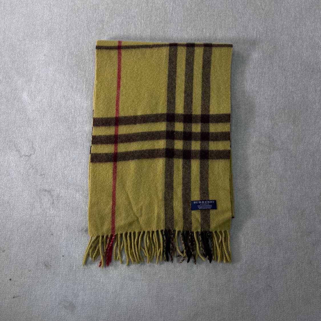 버버리 노바체크 캐시미어 그린 머플러 상품이미지2