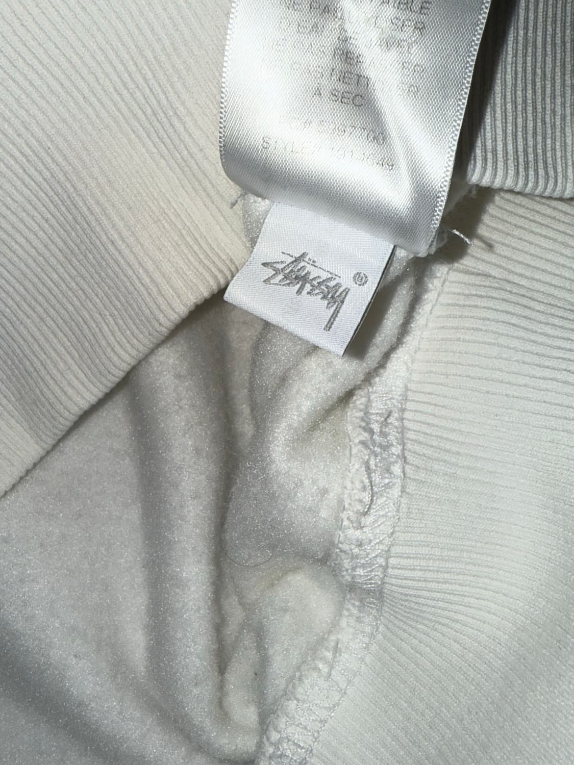 스투시 화이트 맨투맨 상품이미지4