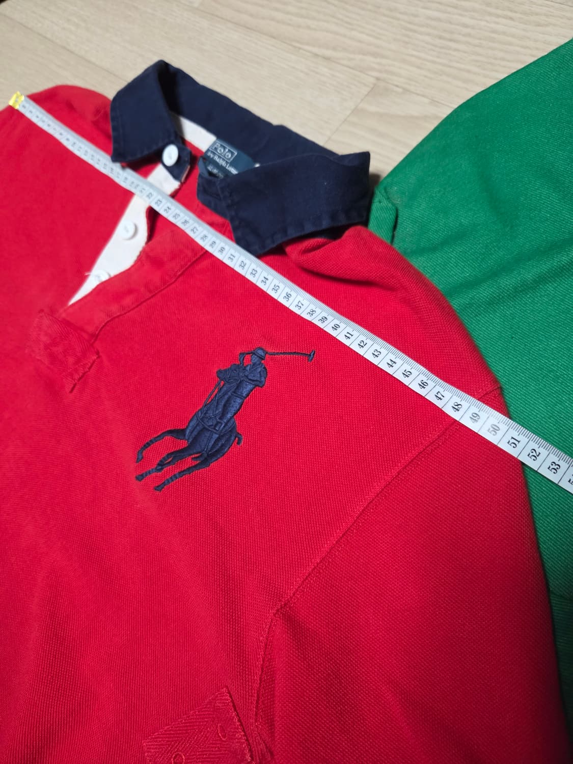 POLO RALPH LAUREN 레드 네이비 반팔 카라티 티셔츠  상품이미지7