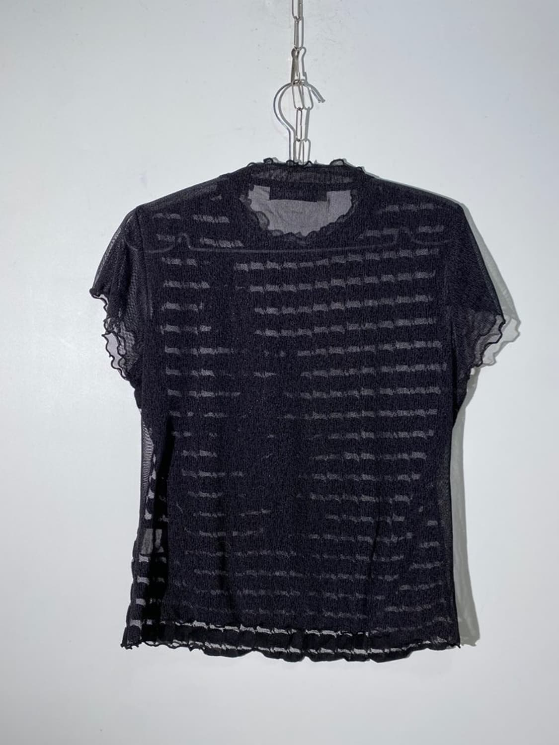 gen moda 시스루 반팔 티셔츠 상품이미지2