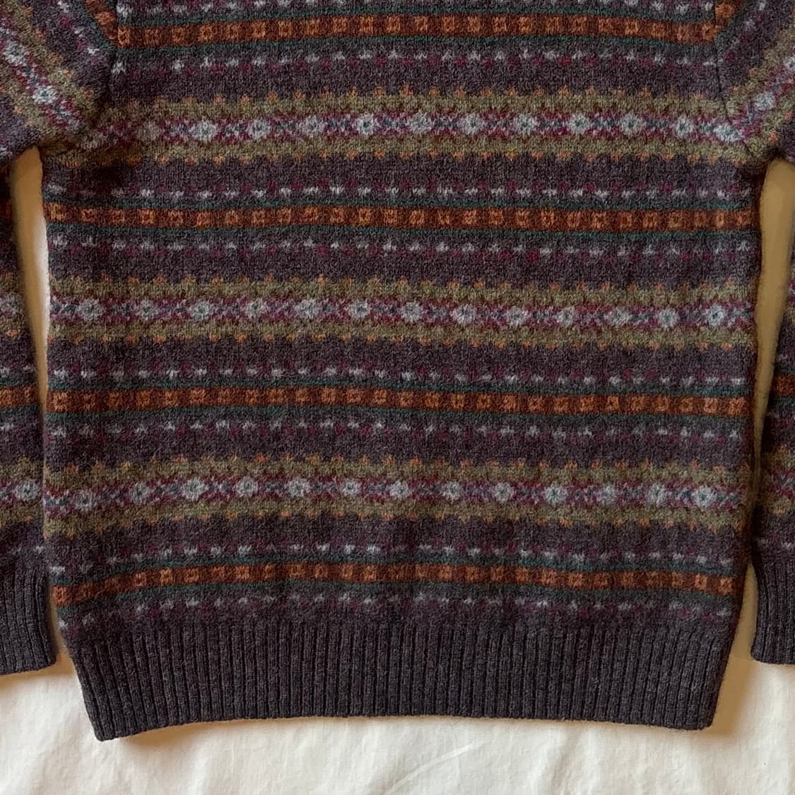 90s 스코틀랜드 USA LANDS END 페어아일 니트 스웨터 상품이미지8