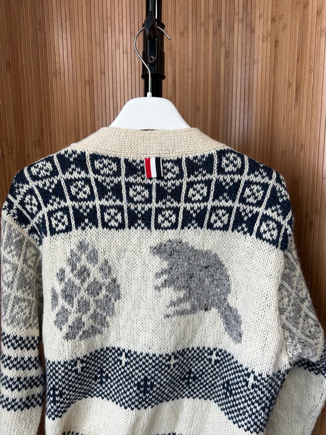 톰브라운 애니멀 모헤어 가디건 상품이미지5