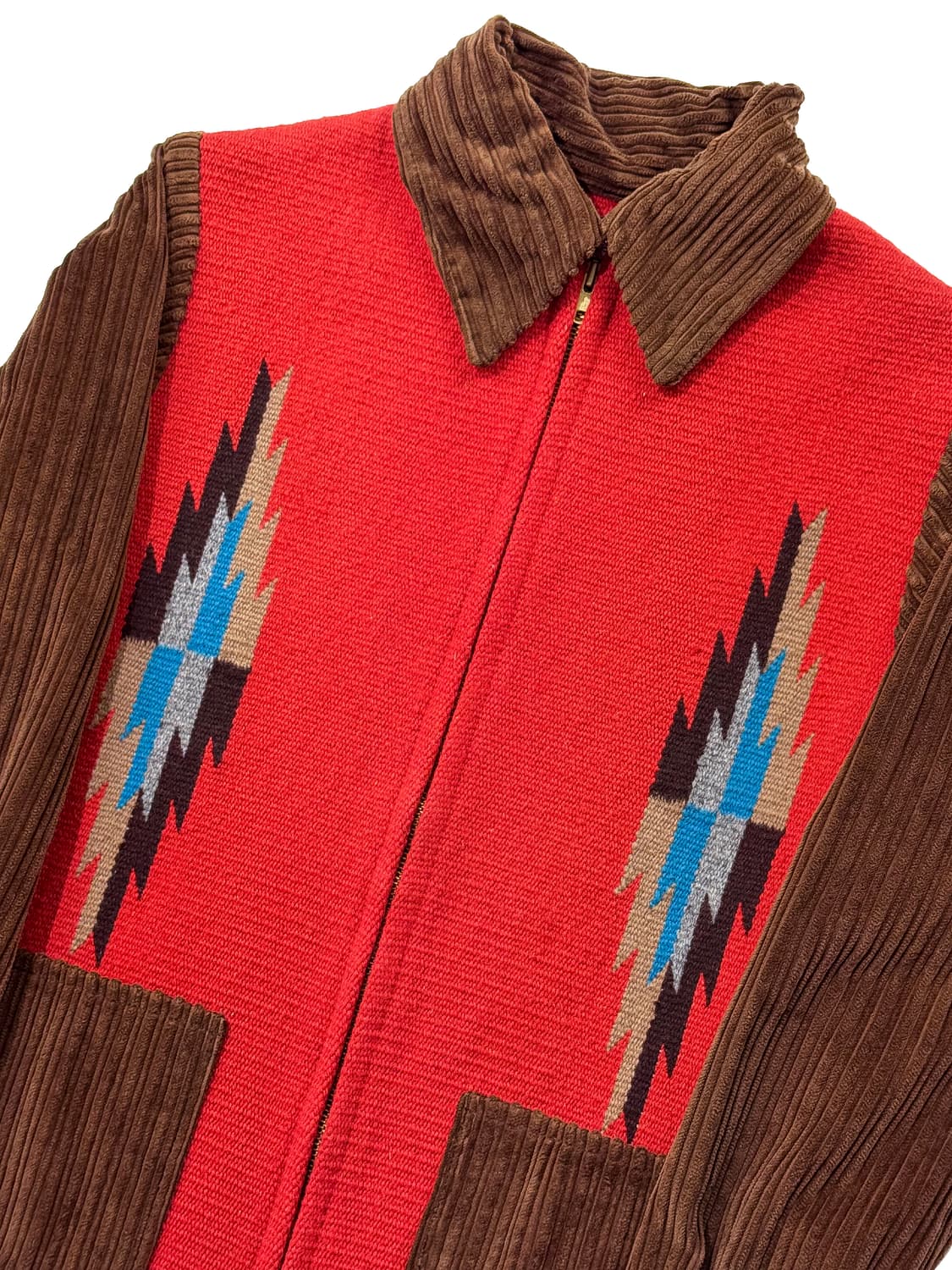 센티넬라 치마요 코듀로이 자켓 레드 브라운 상품이미지3