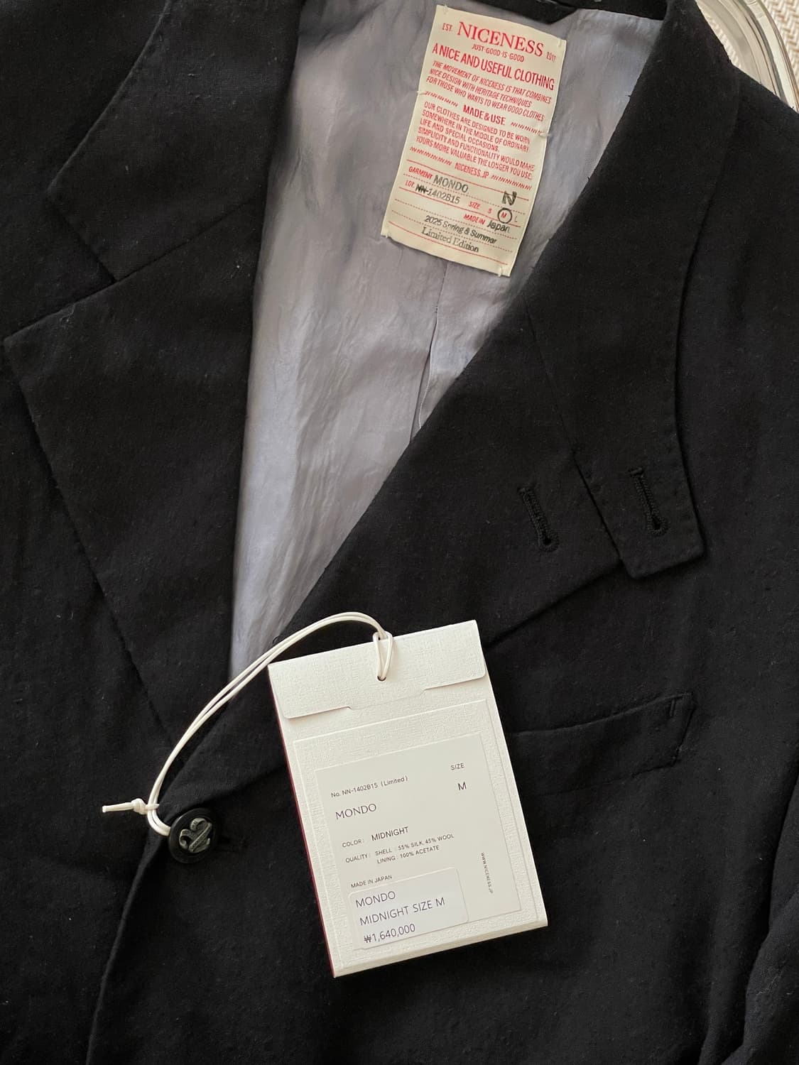 NICENESS 나이스네스 셋업 MONDO, SLACK 미드나잇 네이비  상품이미지2