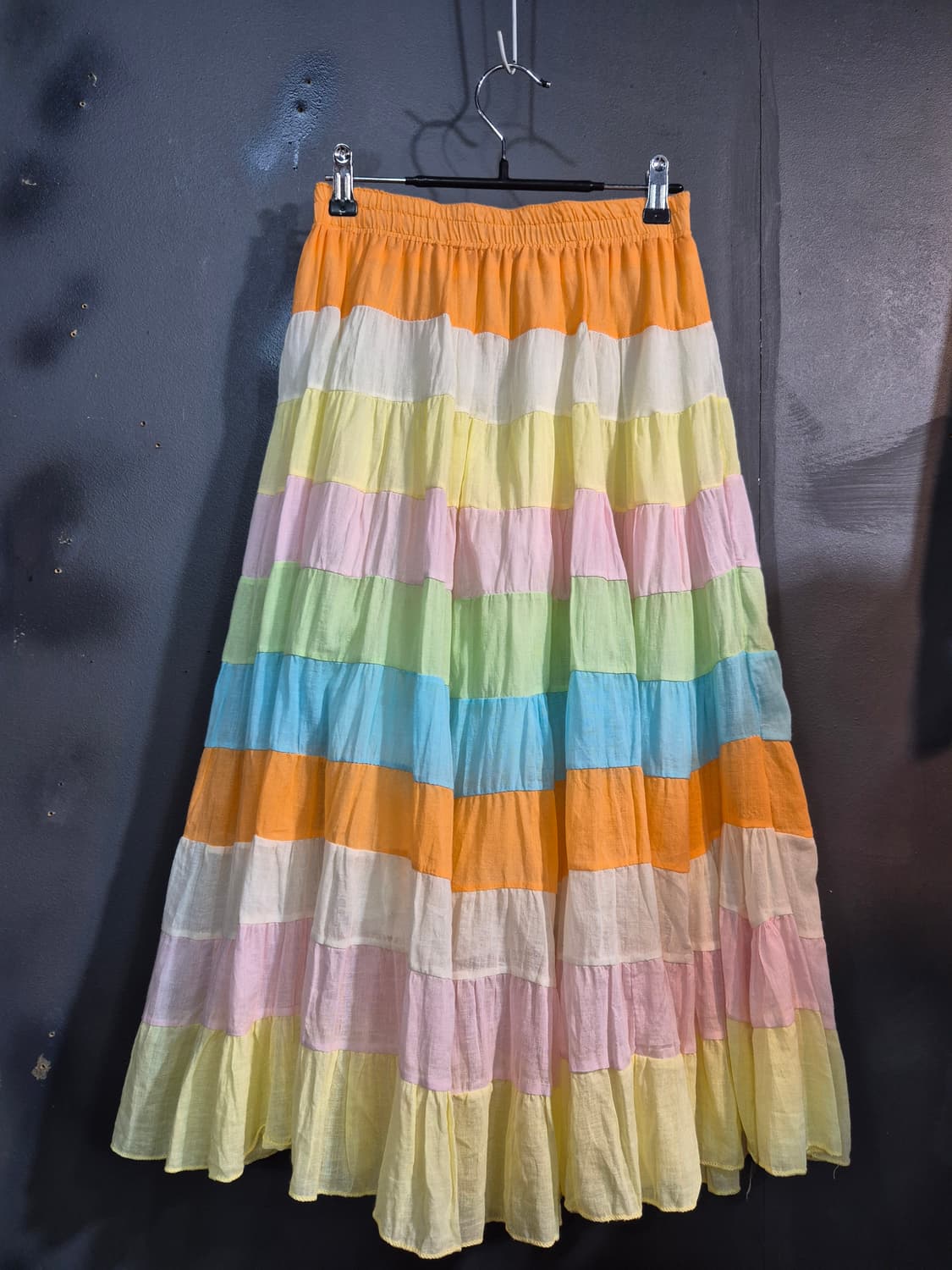 파스텔 캉캉 롱 스커트 55 66 상품이미지2