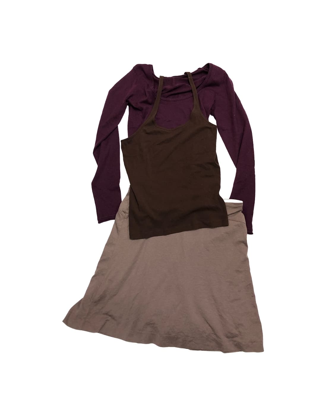 [직수입] 빈티지 모브 브라운 자켓,니트,슬리브리스,스커트 상품이미지1