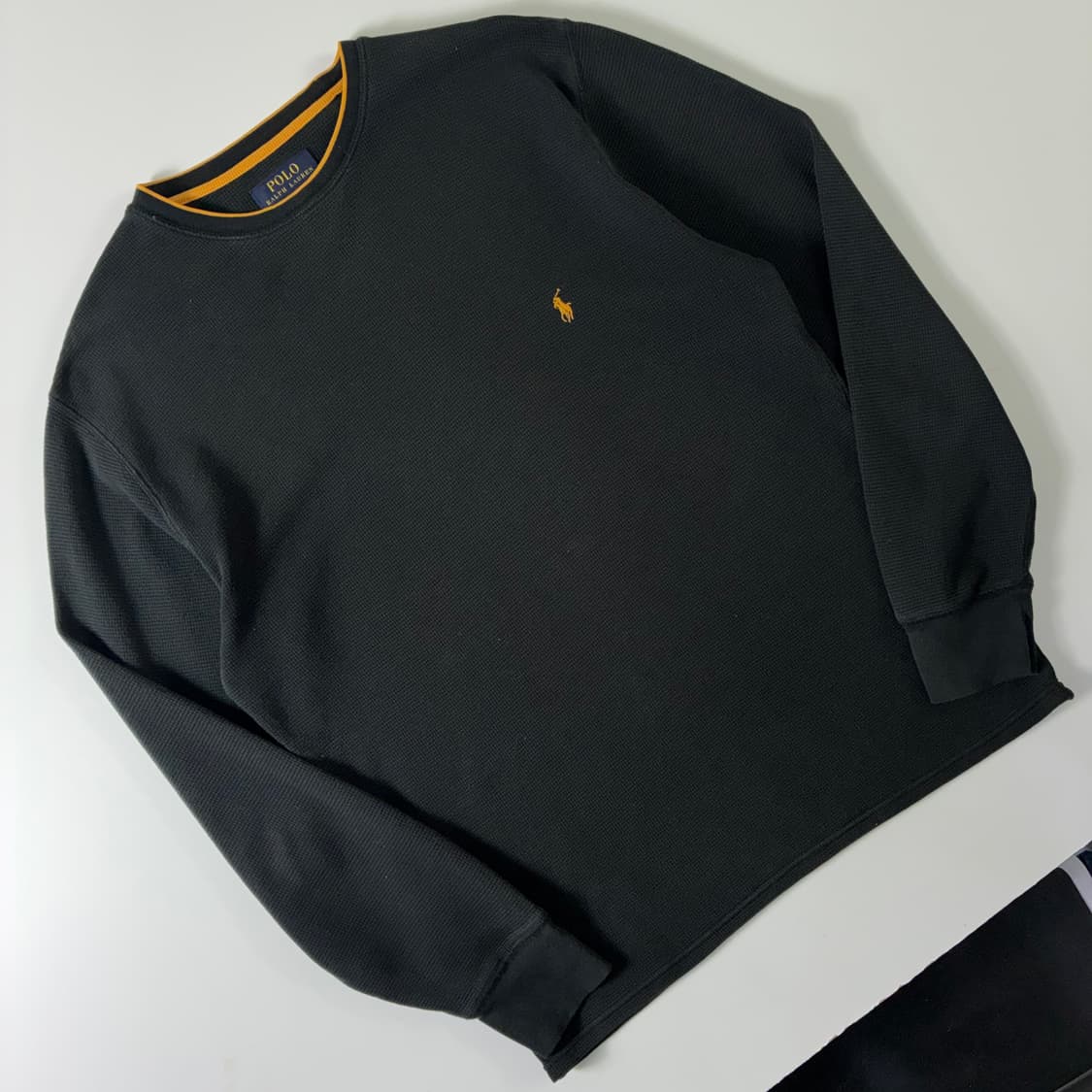 Polo 폴로 랄프로렌 블랙 와플 니트 상품이미지2