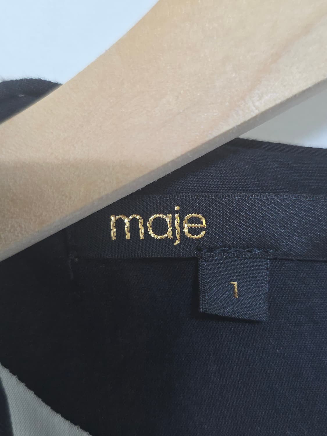 Maje 마쥬 아이보리 트리밍 금장 유인나 원피스 1 상품이미지7