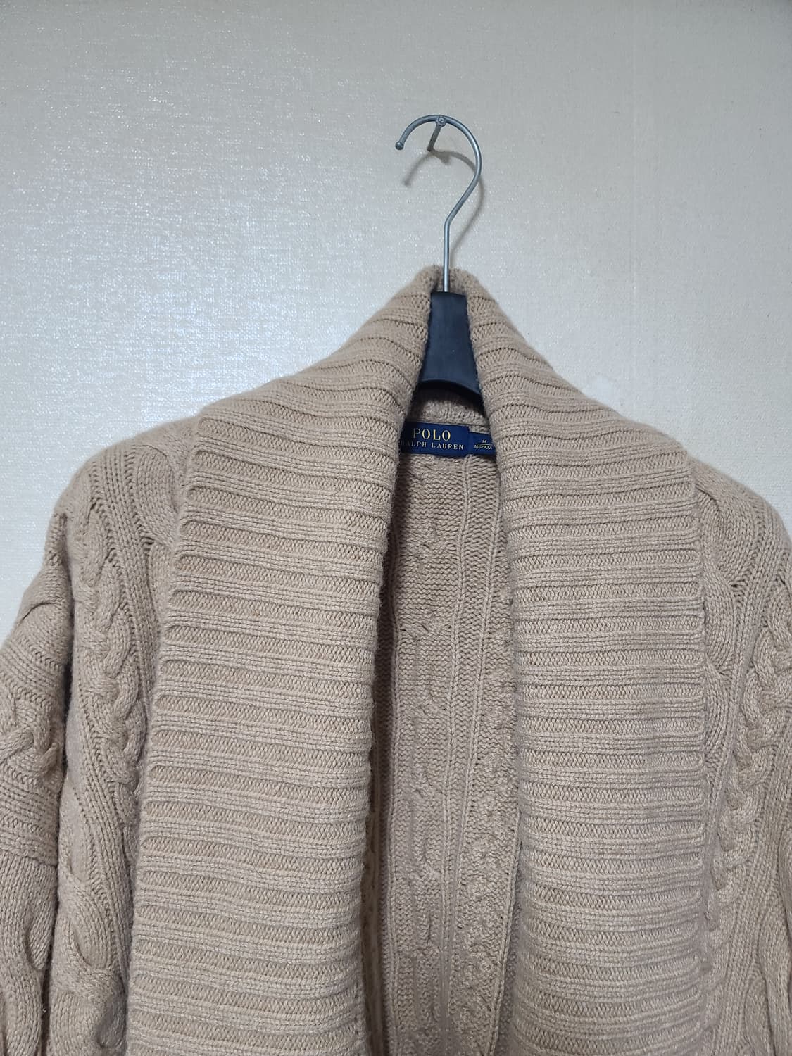 폴로 울,캐시미어 오픈 롱가디건 상품이미지2