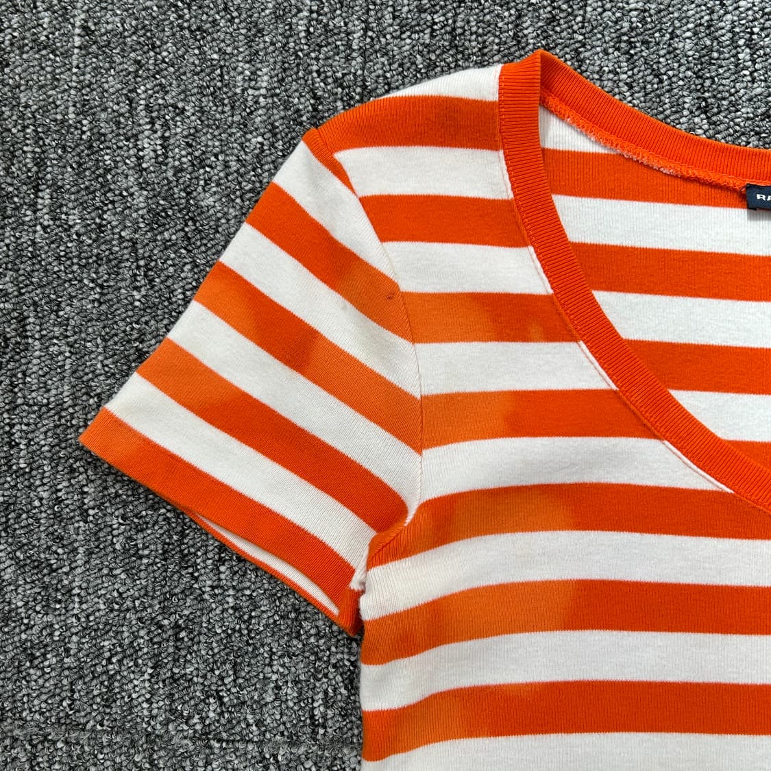 랄프로렌 골프 오렌지 스트라이프 반팔 상품이미지6