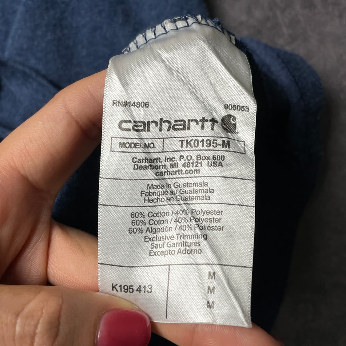 CARHARTT 칼하트 빈티지 네이비 그래픽 반팔티셔츠 A01035 상품이미지10
