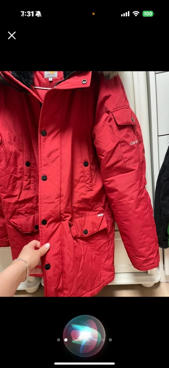 칼하트 패딩 미국사이즈라 95-100정도 (표기S) 상품이미지2