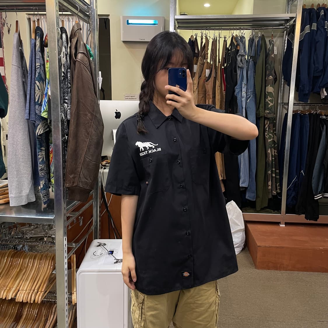 (L) 90s Dickies 디키즈 반팔 셔츠  상품이미지2