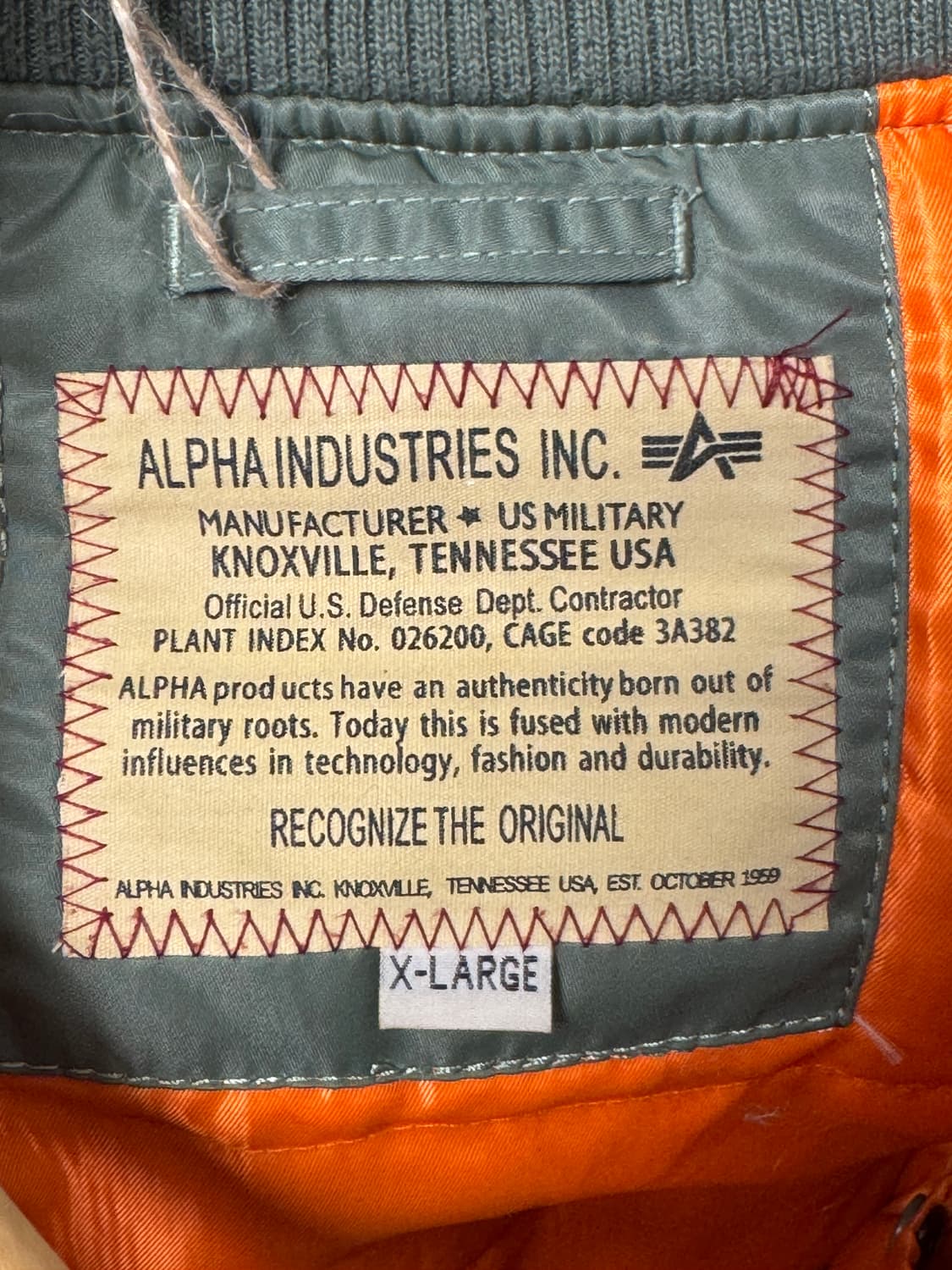 알파인더스트리 ARMY 프린팅 MA-1 플라이트 자켓 L 상품이미지9