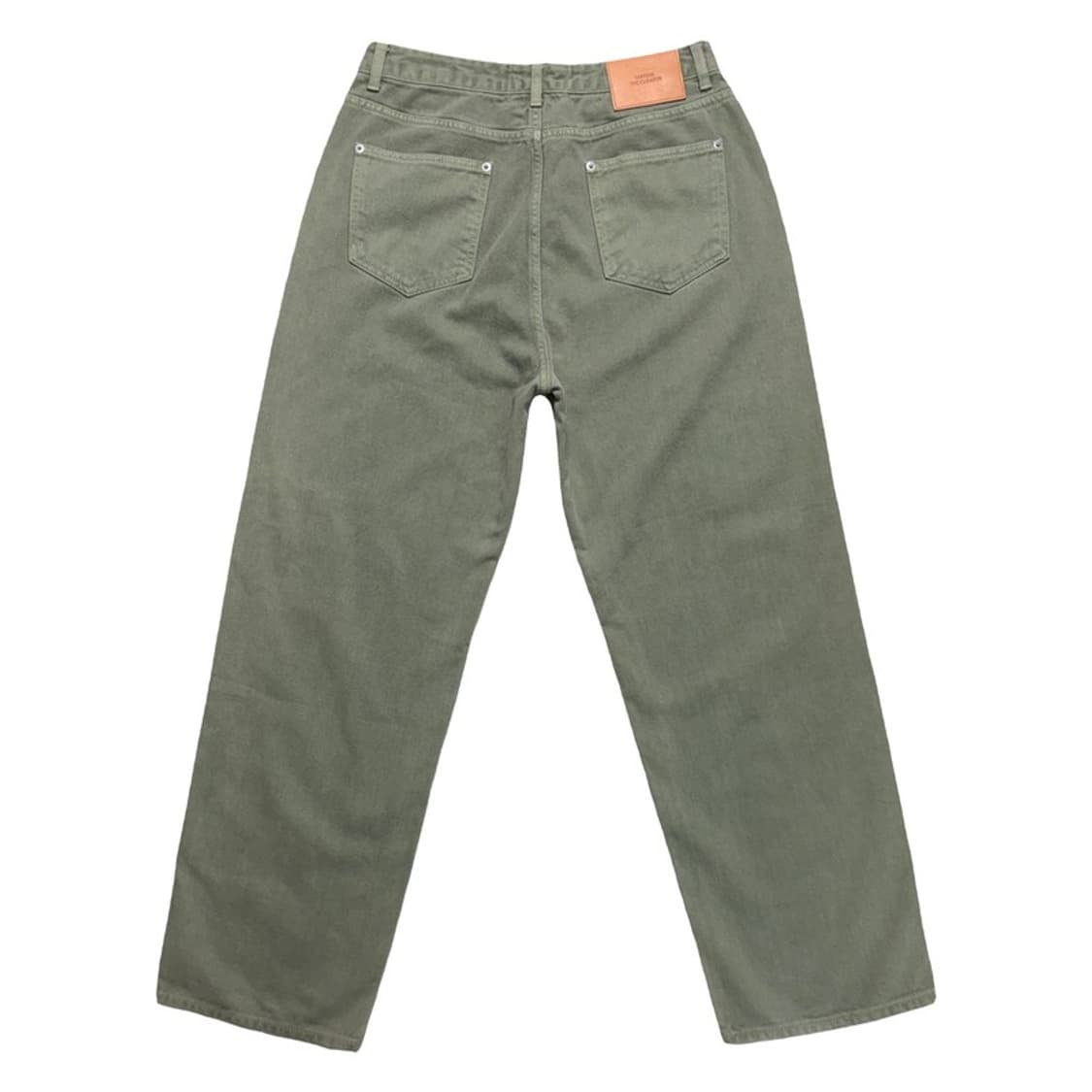 마티스 더 큐레이터 와이드 다잉 데님 팬츠 그라스 그린 2 상품이미지8