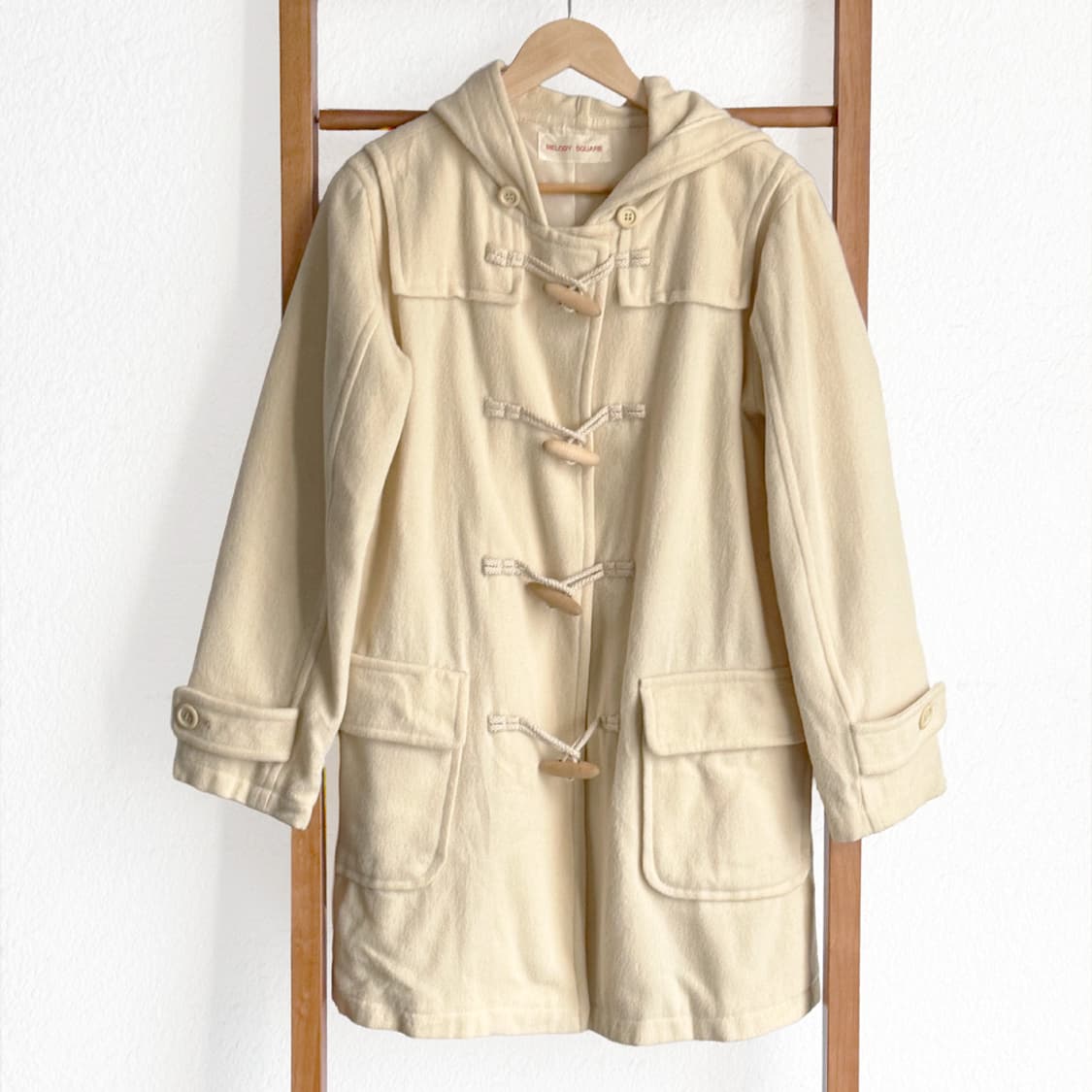 시로이 골목 더플 후드 코트 상품이미지1