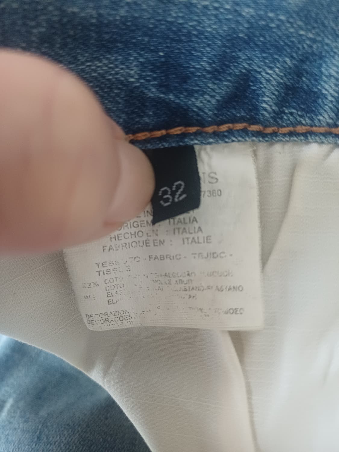 [Made in Italy]아르마니 진스 빈티지 이글 로고 데님(32) 상품이미지9