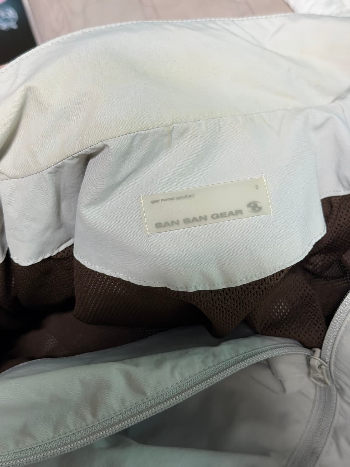 산산기어 슬래쉬 슬릿 자켓 아이보리 상품이미지5