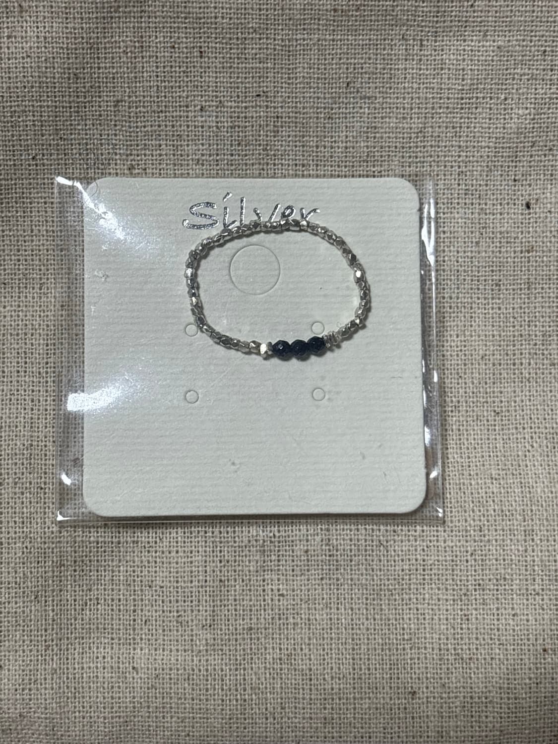 925silver 비즈 반지 상품이미지2