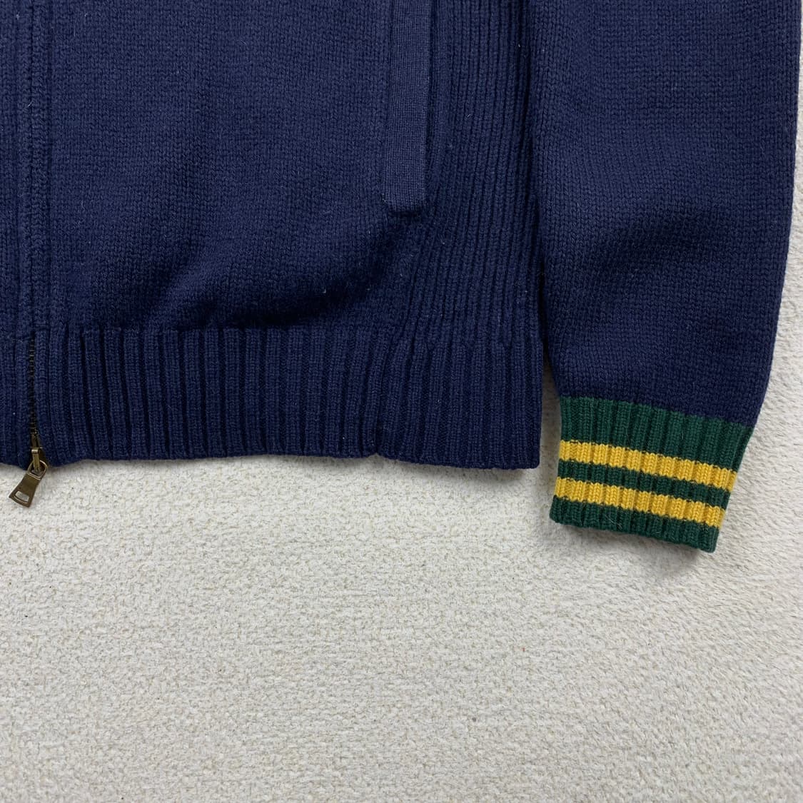 폴로 랄프로렌 빅포니 램스울 2way 니트집업 네이비 상품이미지7