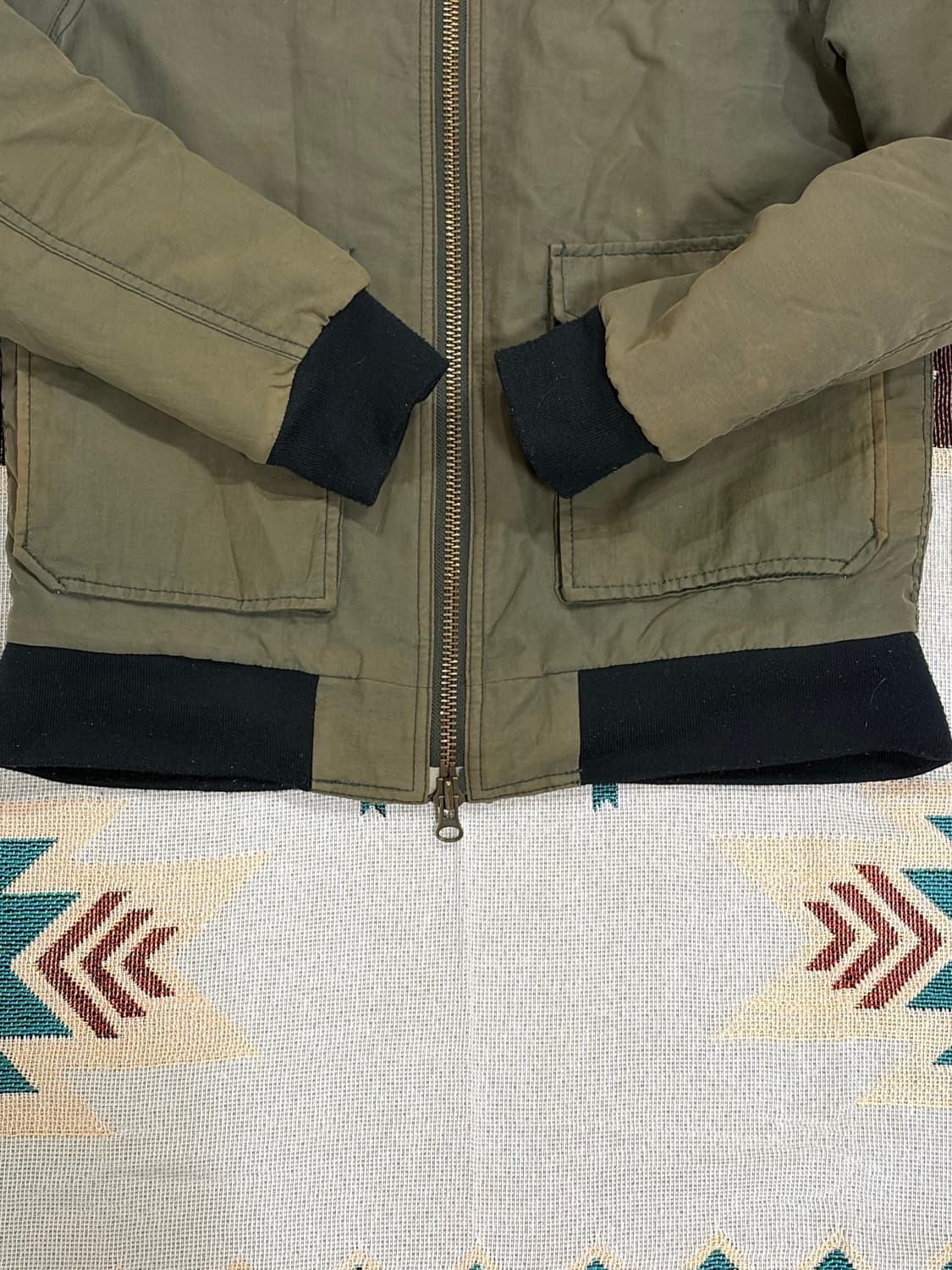 로우블로우너클 체인 스터드 플라이트 바이커 자켓 상품이미지7