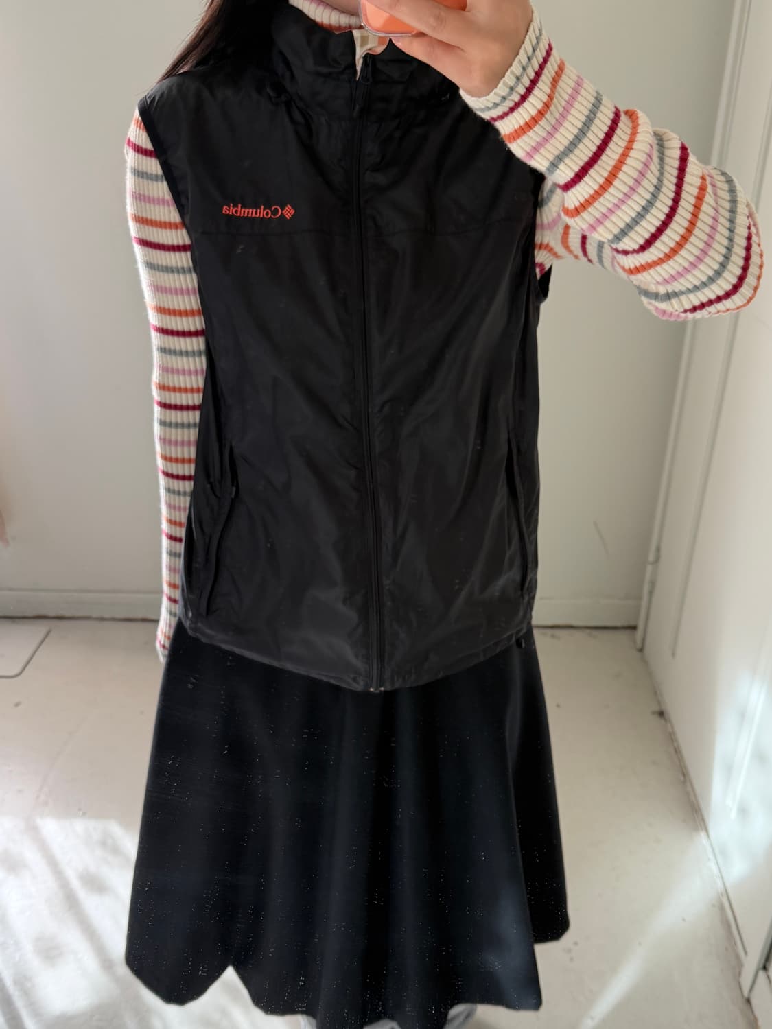 일본빈티지 컬럼비아 체크 베스트 상품이미지4