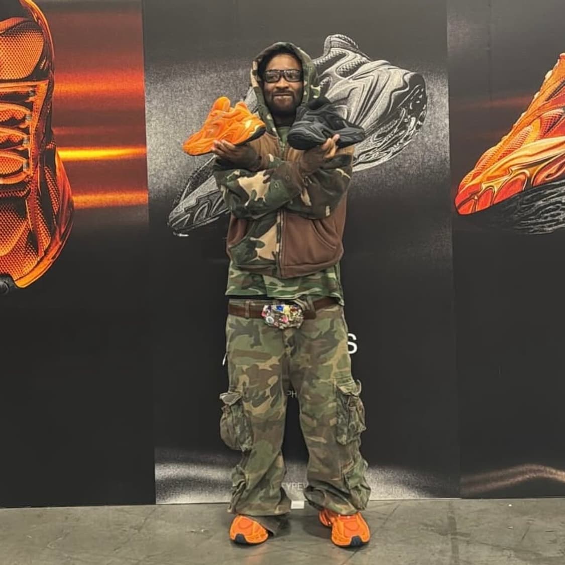 ERL Camo Cargo Pants Camo [ M ] 상품이미지4