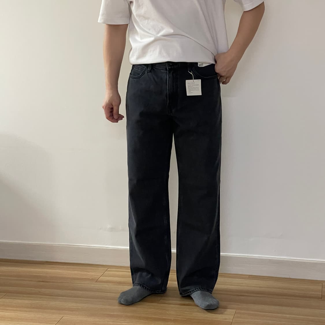 (새제품)유니클로 JWA스트레이트진 07GRAY(33) 상품이미지6