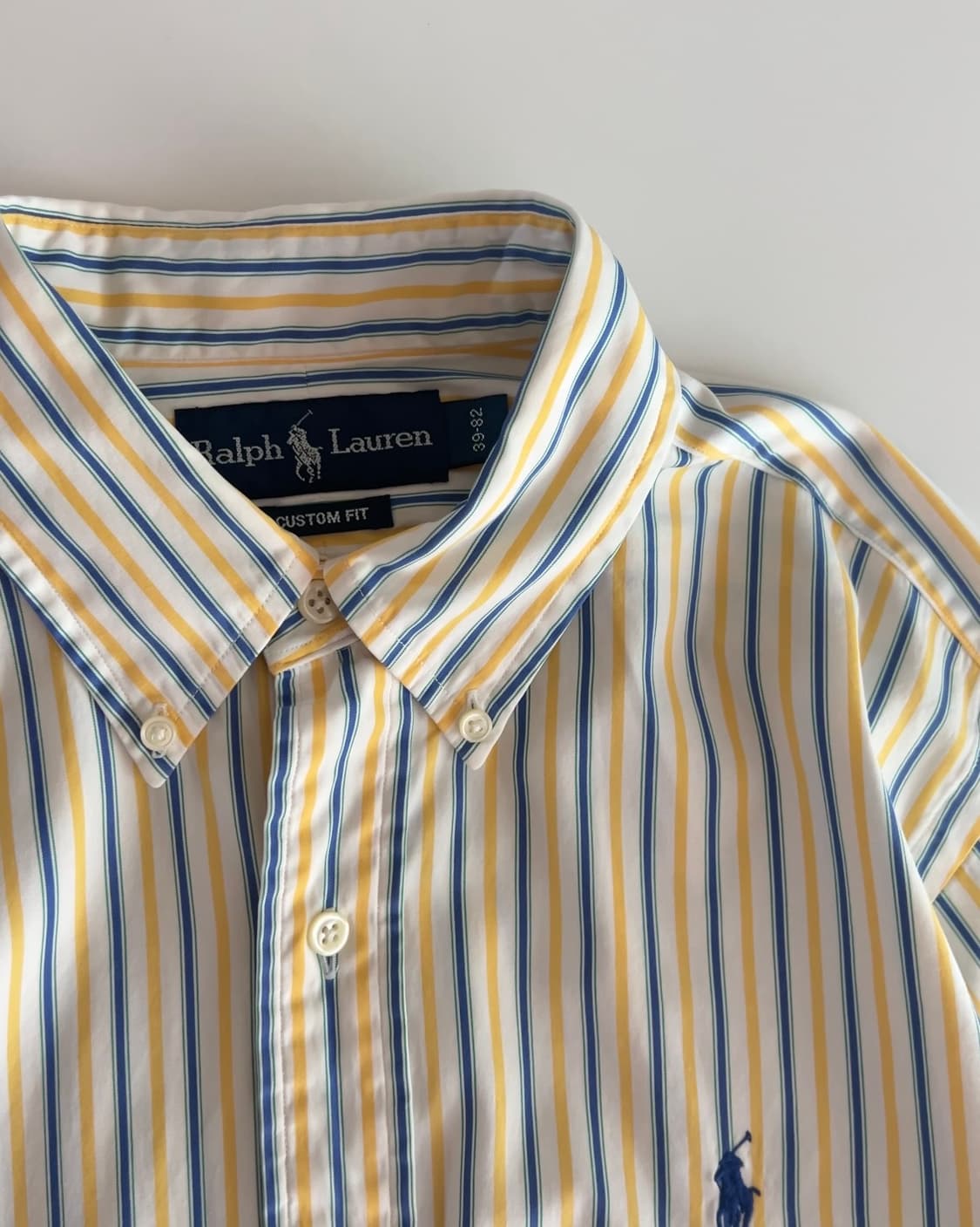 폴로 랄프로렌 옐로우 스트라이프 셔츠 95정도  상품이미지3