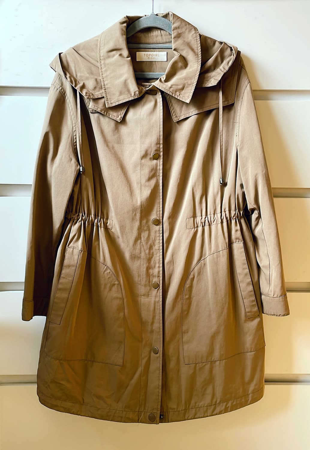 TOPGIRL 탑걸 베이지 스팽글 후드 사파리 재킷 상품이미지1