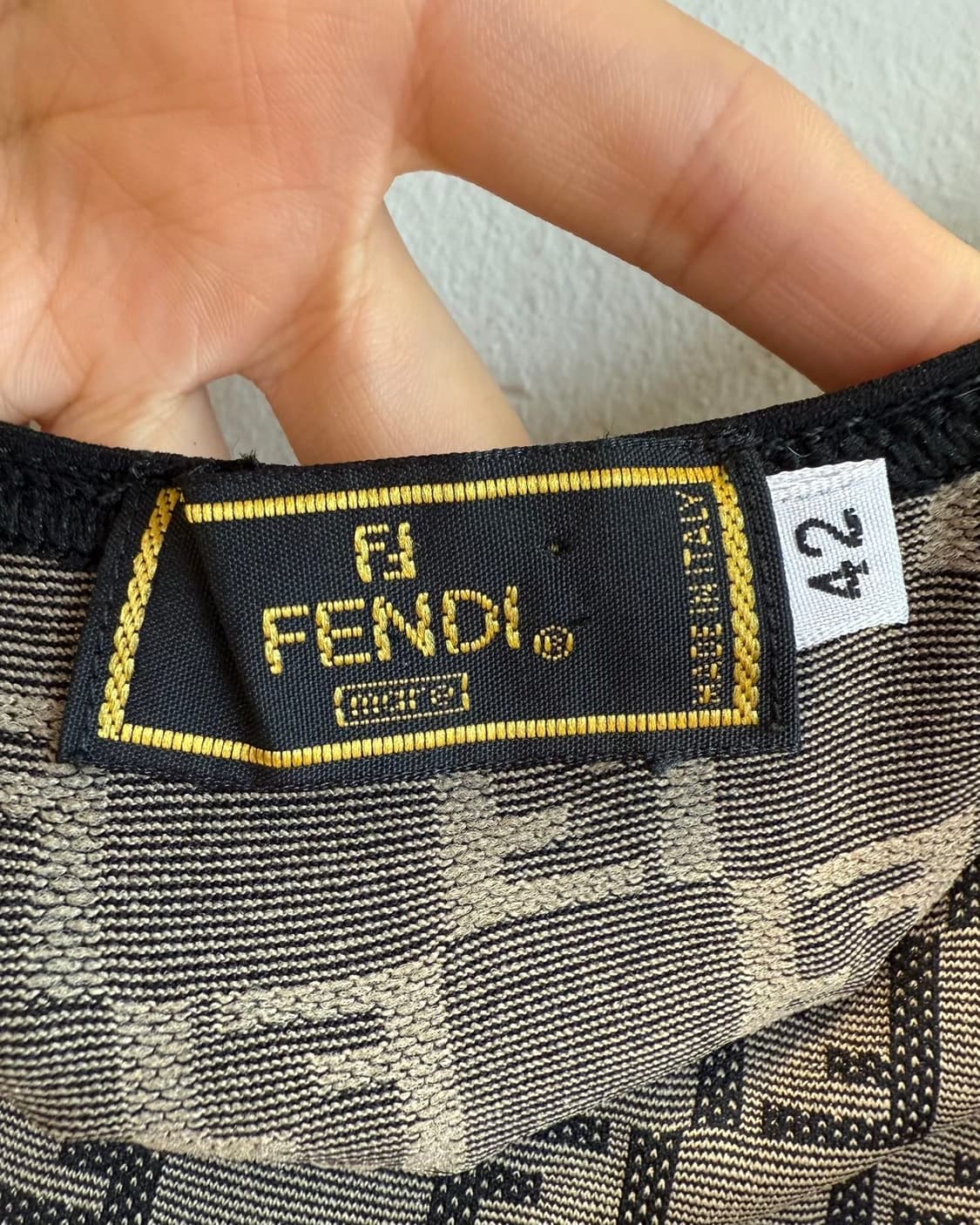 펜디 브라운 주카 슬리브리스 원피스  상품이미지8