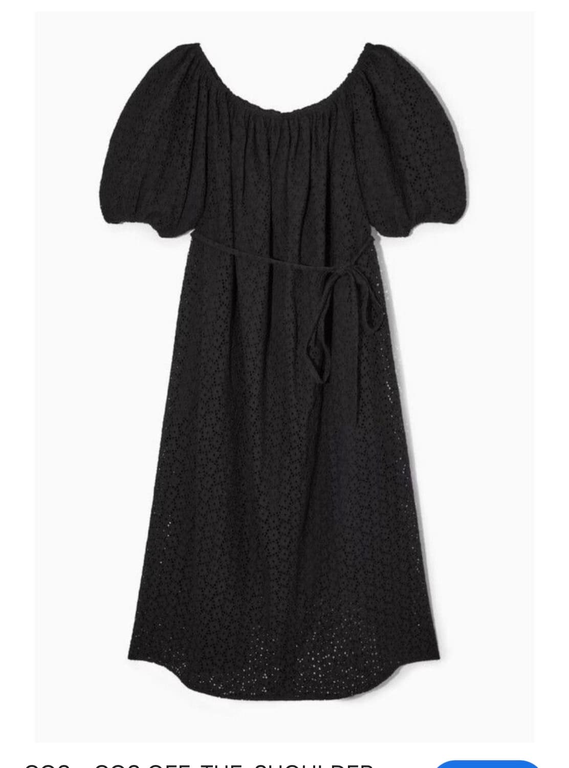 COS 블랙 펀칭 롱 원피스  상품이미지3