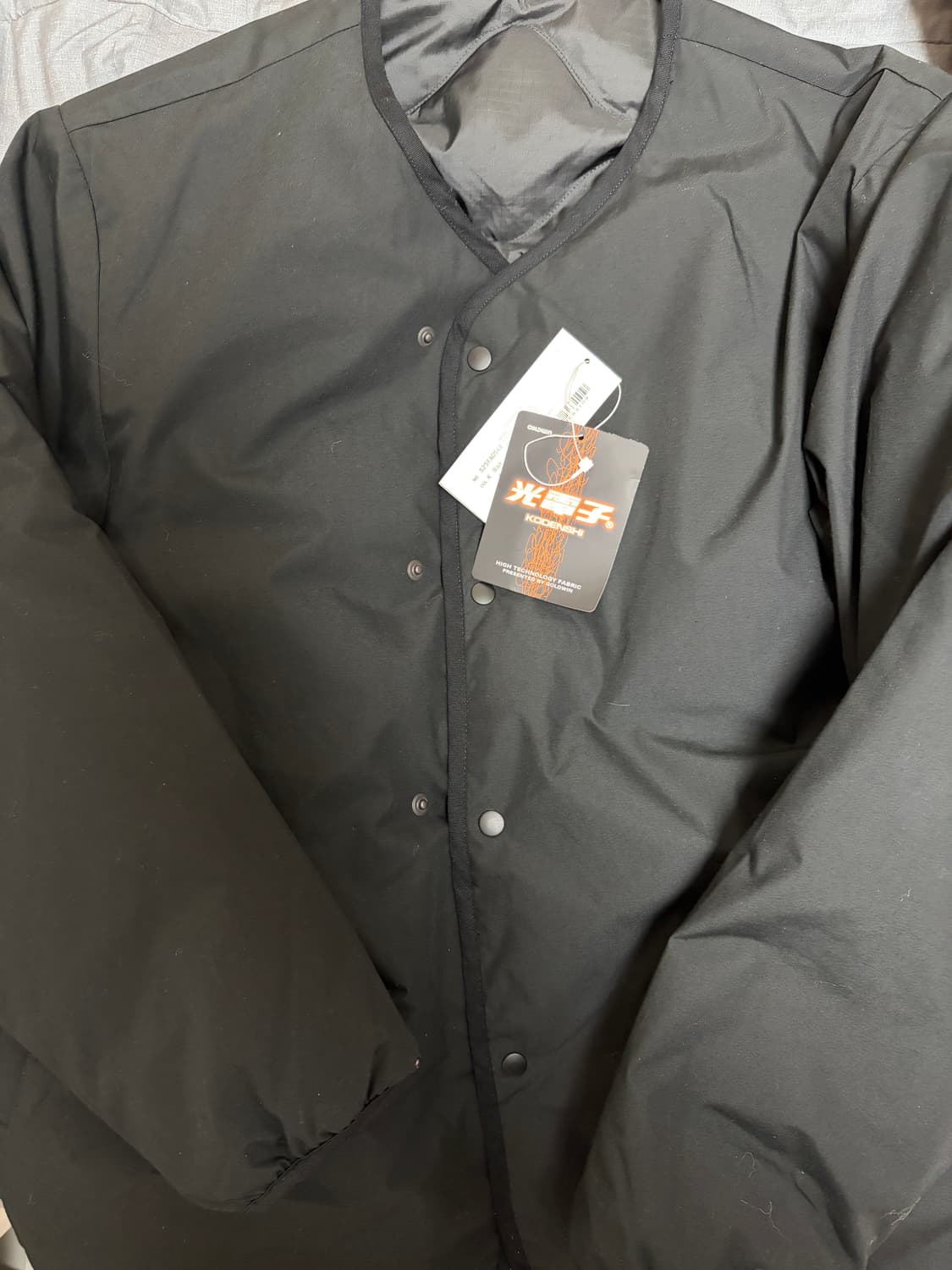 나나미카 리버시블 다운 가디건 블랙 S 상품이미지1