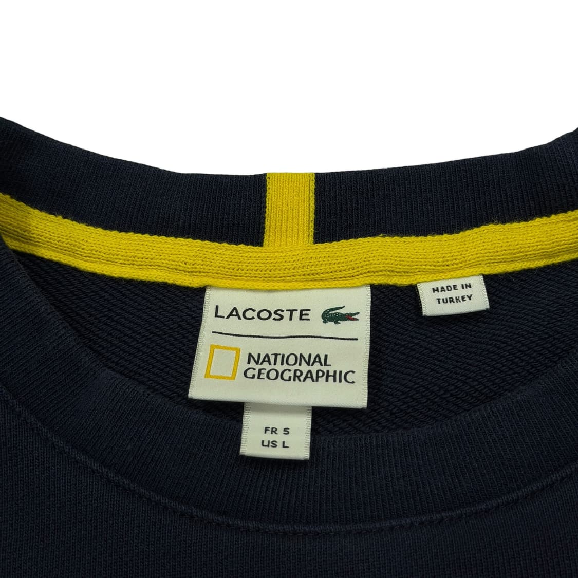 라코스테 X 내셔널지오그래픽 빅크록 맨투맨 네이비 상품이미지3