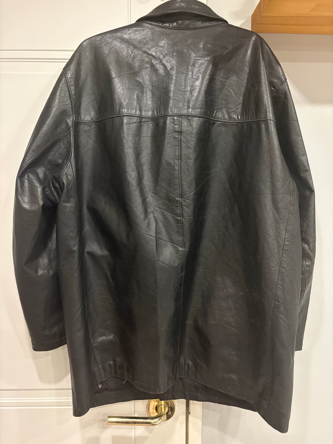 [M] 90년대 빈티지 burberrys 버버리 레더 자켓 카코트 상품이미지3