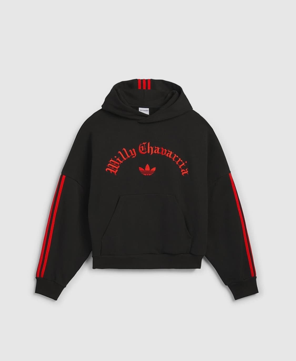 L 아디다스 윌리차바리아 후디 후드 블랙 레드 미개봉 새제품 판매 상품이미지1