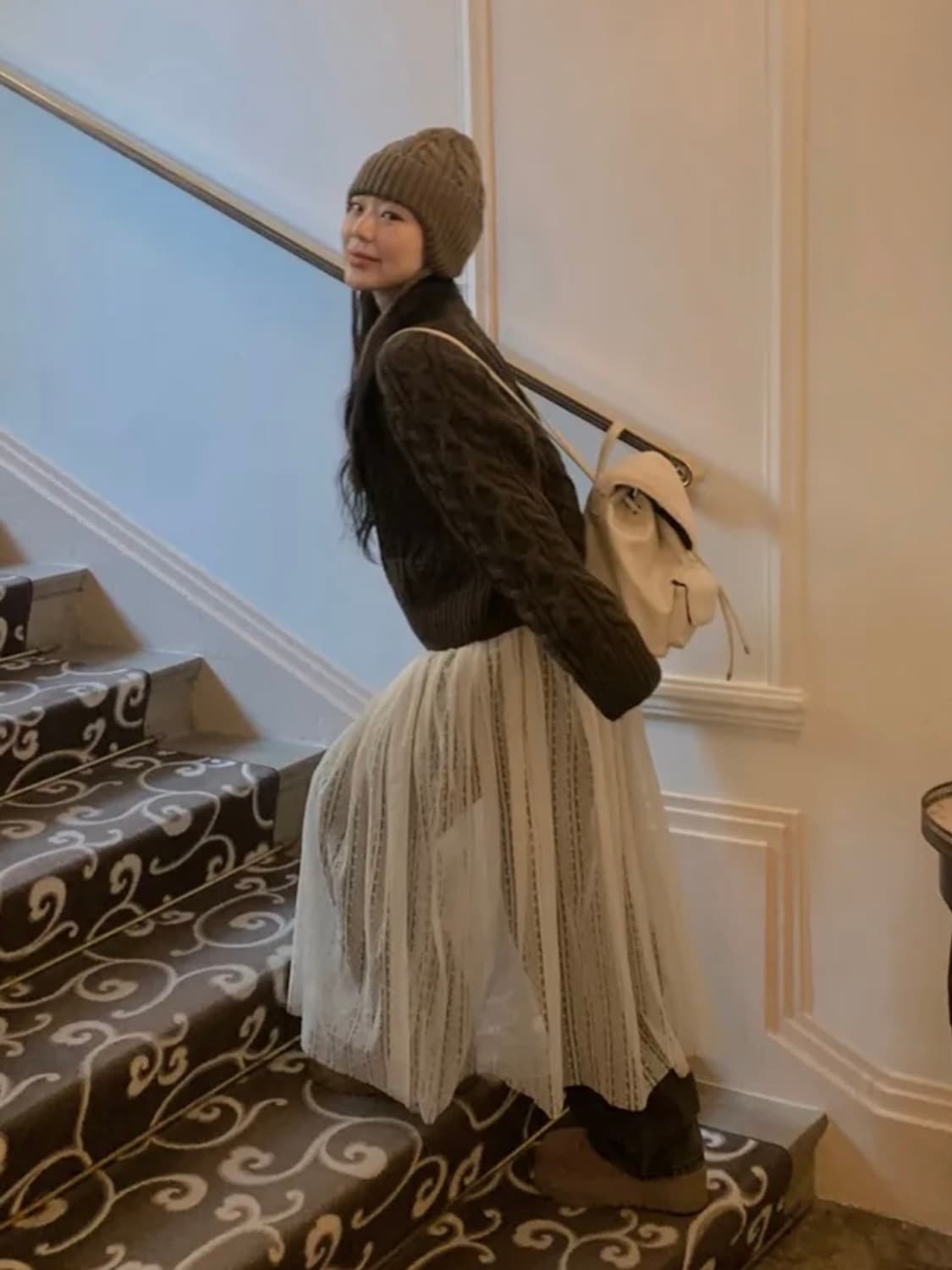 레이스 레이어드 원피스 상품이미지5