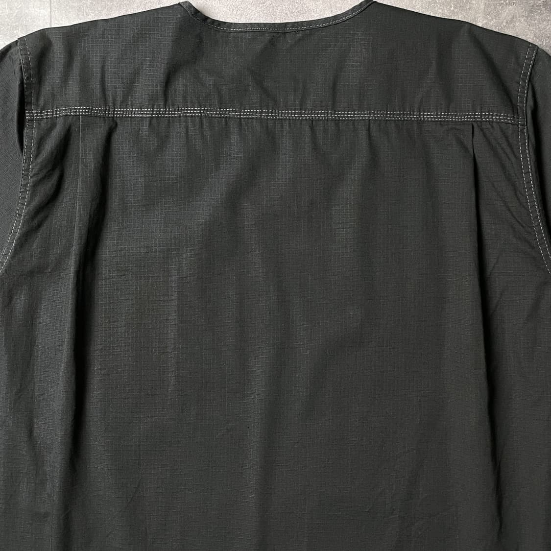 CARHARTT 칼하트 블랙 브이넥 리프스탑 워크 반팔티셔츠 A01058 상품이미지7