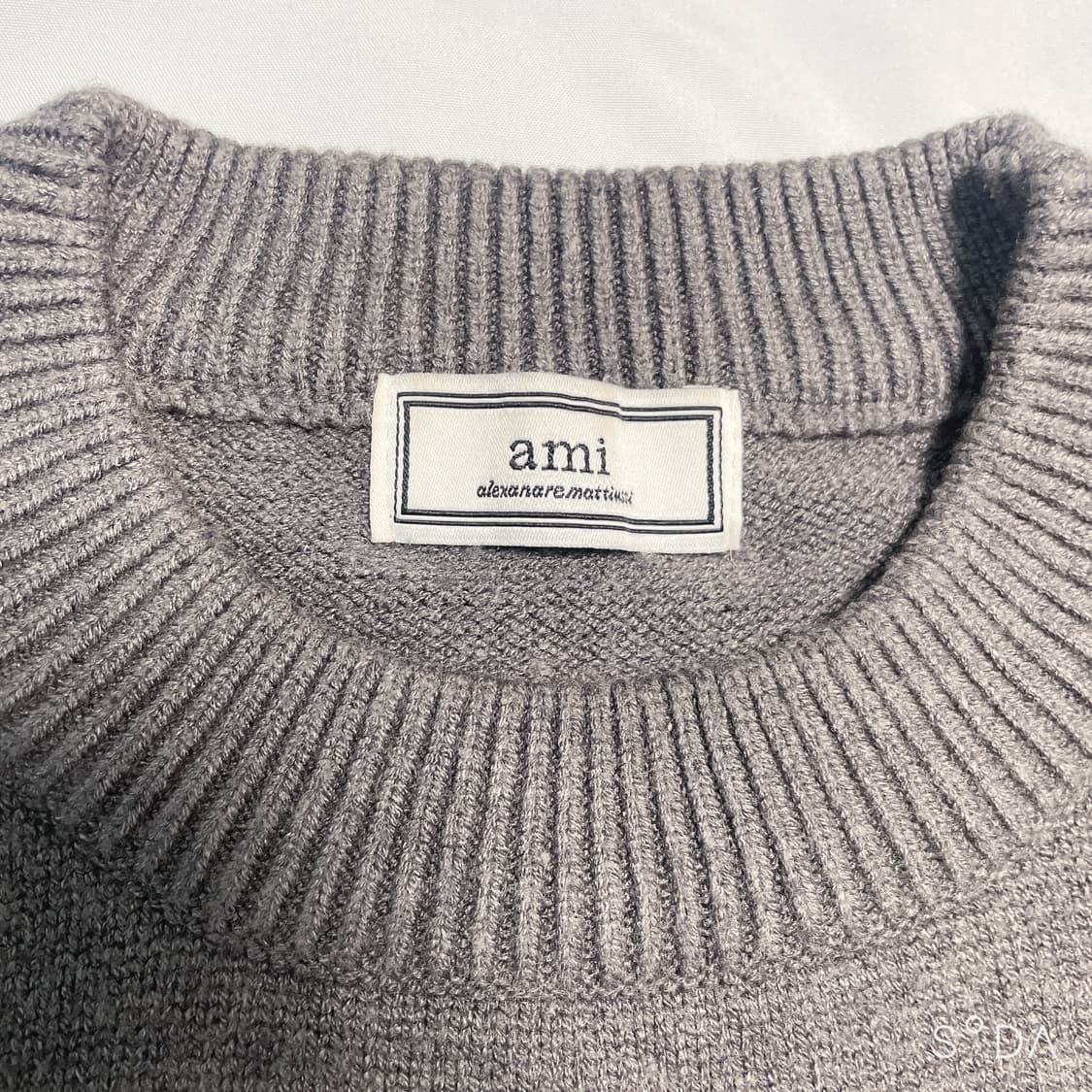 아미 하트로고 니트 그레이 L 상품이미지2
