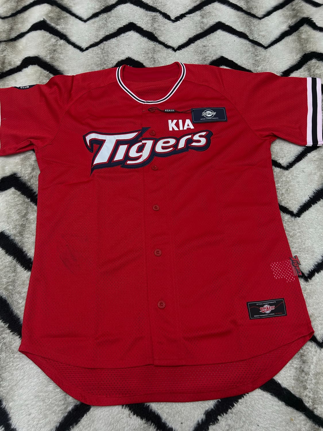 [XL]기아타이거즈 메쉬 반팔유니폼/노마킹 상품이미지2