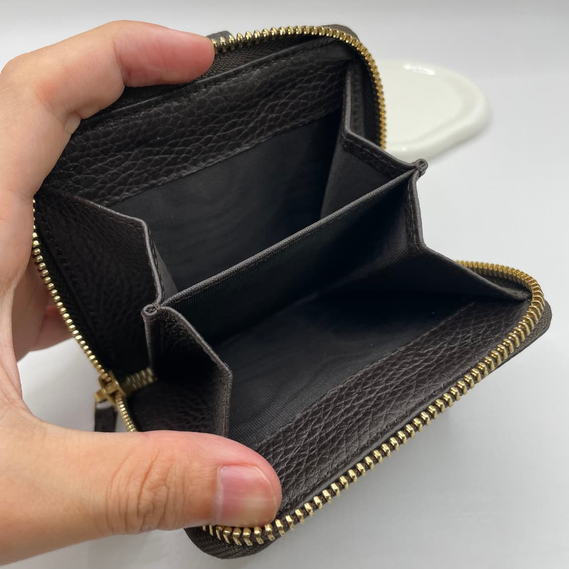 구찌 레더 지퍼 카드지갑 반지갑 브라운 상품이미지8