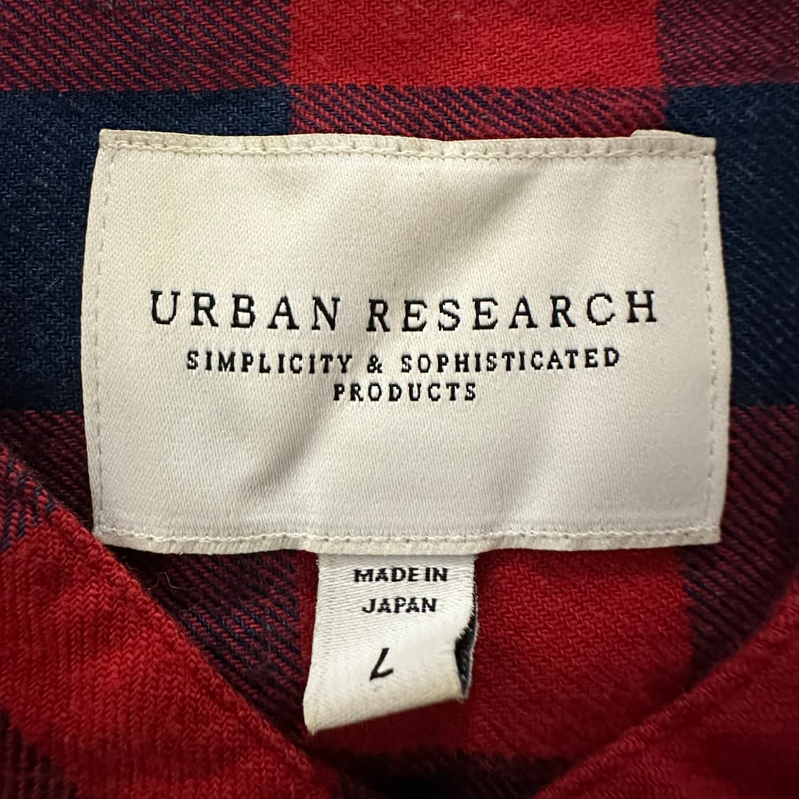 URBAN RESEARCH japan made check shirt 상품이미지3