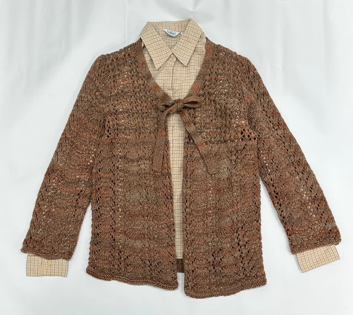 🍁하구미의 그런지 코디세트🍁 니트 히피 아메카지 가디건 셔츠 상품이미지3