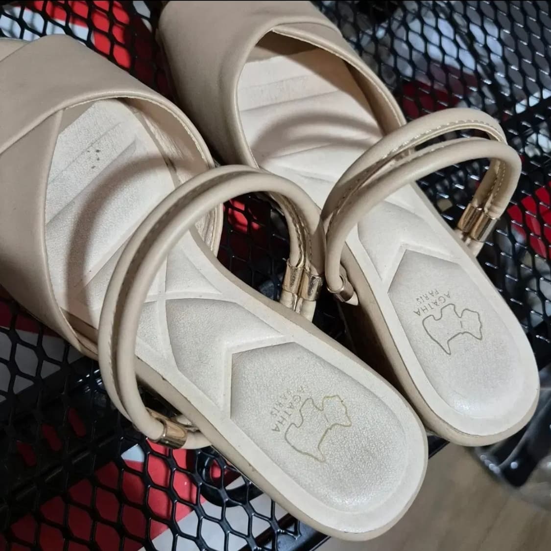 아가타 소가죽 샌들 정품 225 상태좋음 상품이미지3