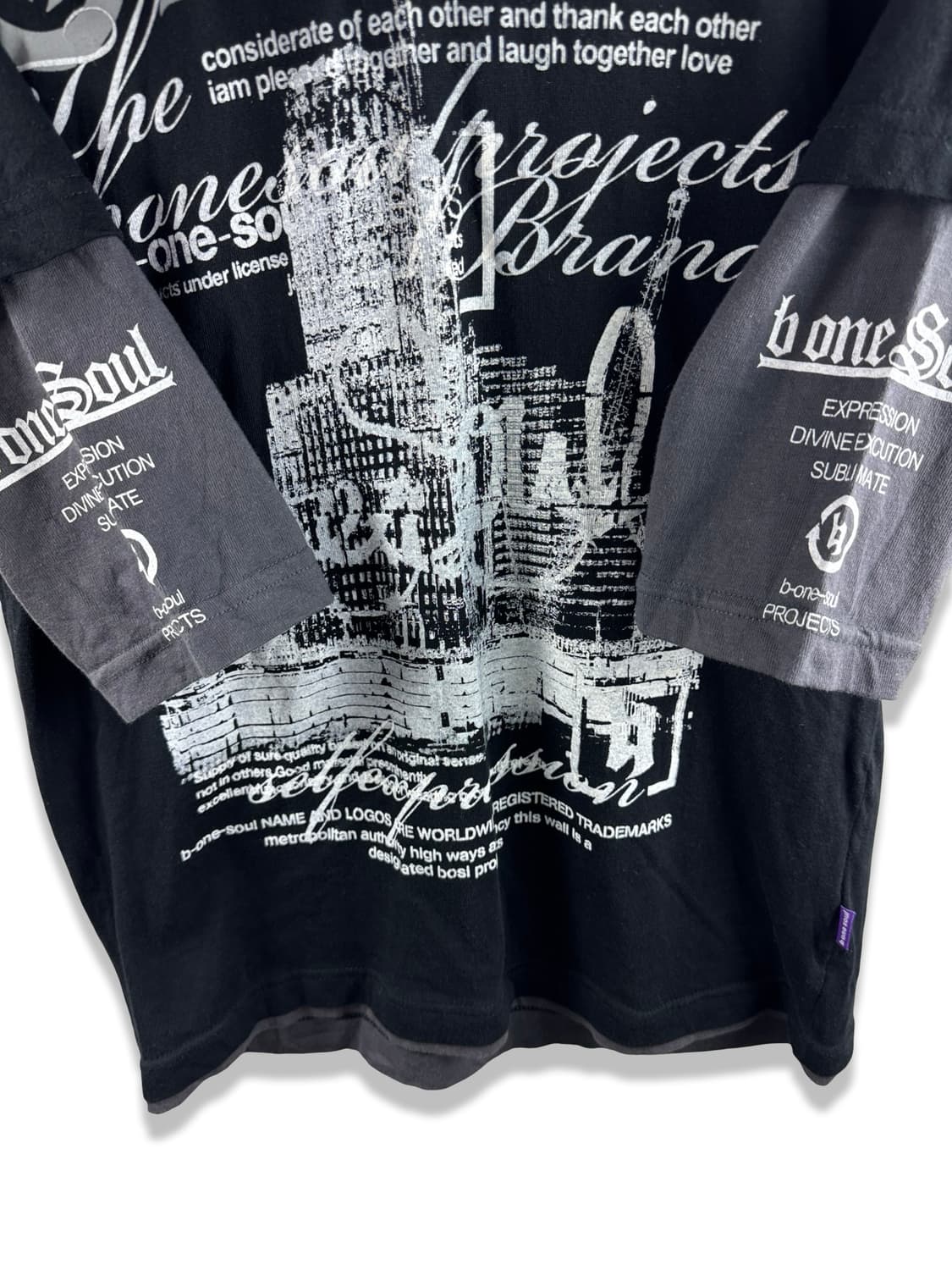 JPN 레터링 펑크 레이어드 슬리브3079 상품이미지5