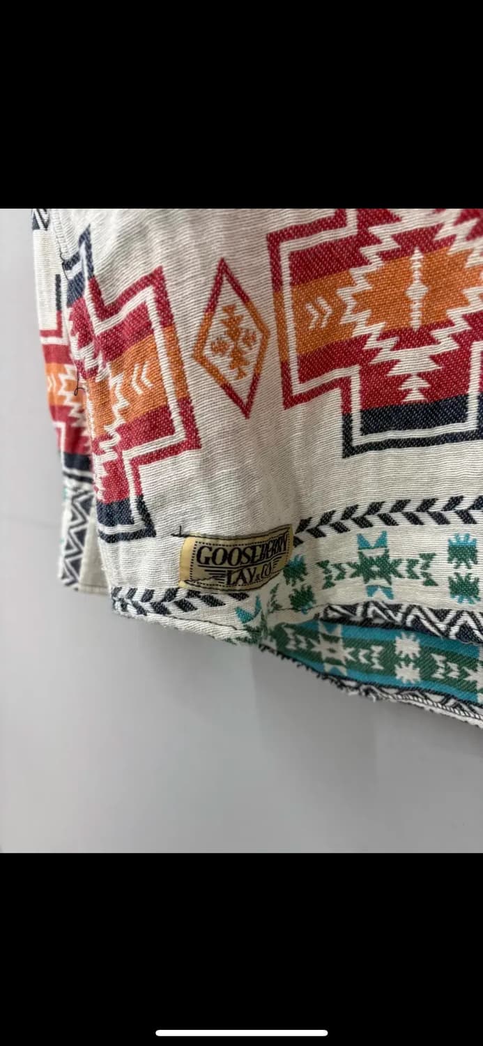 빈티지 웨스턴 패턴 셔츠 H1639 상품이미지3