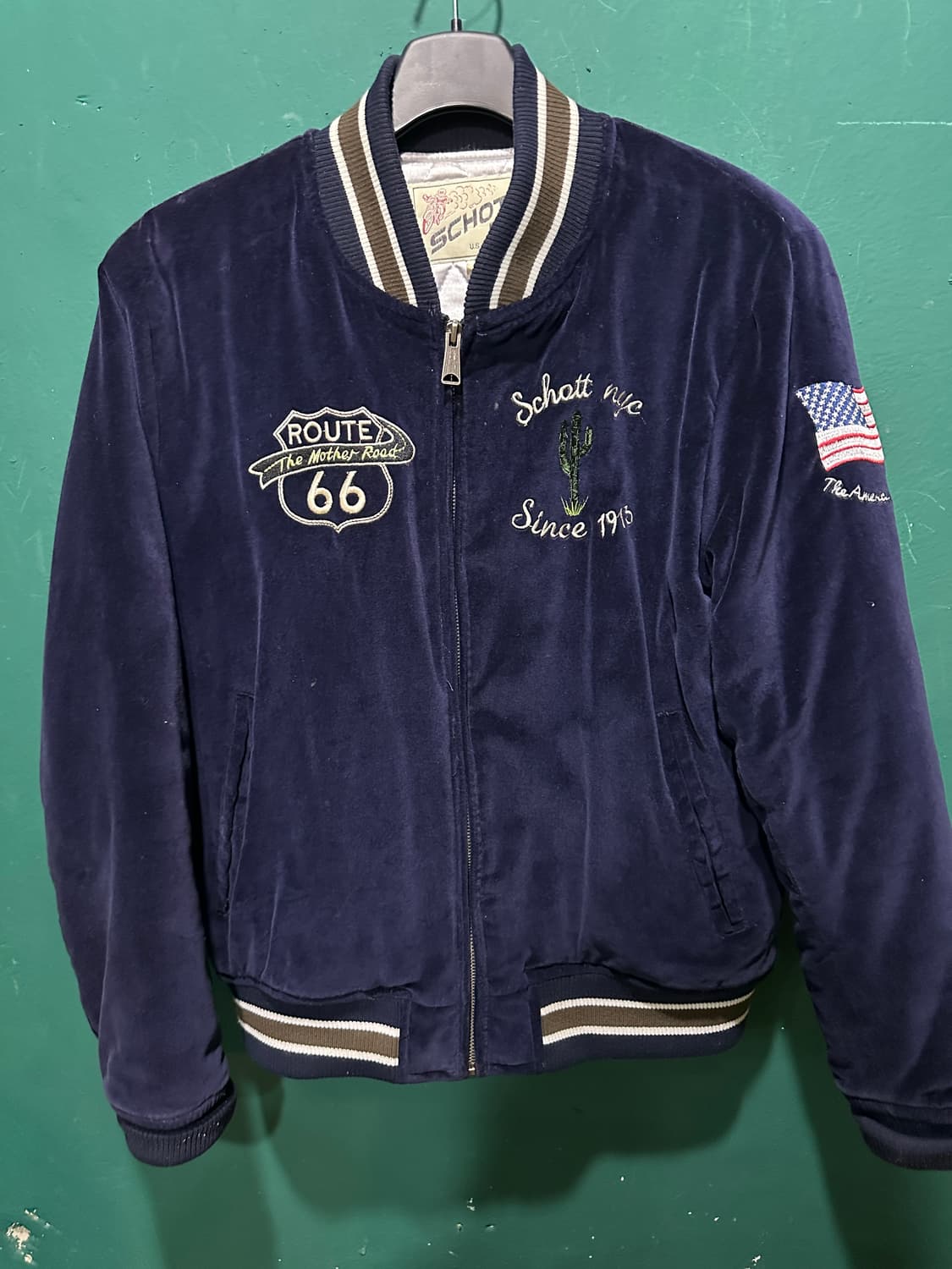 쇼트 벨벳 블루종자켓 M 상품이미지2